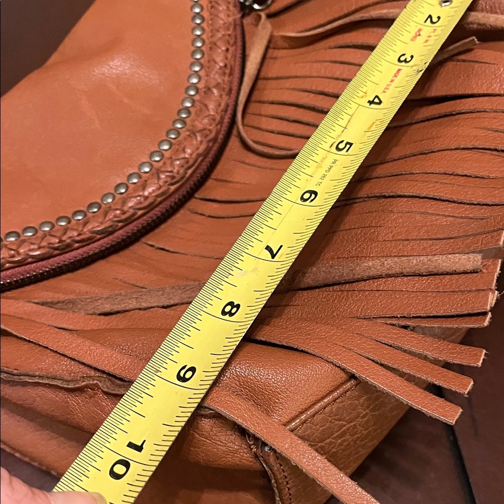 The Sak Tan Fringe Crossbody Bag - Picture 7 of 9